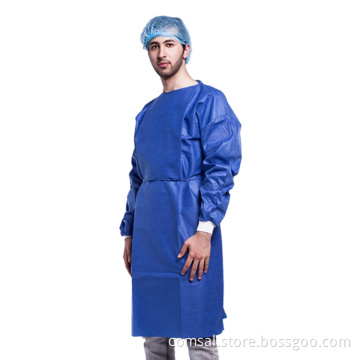Hospital/Medical surgical SMS/PP/PP+PE non woven Isolation Gown